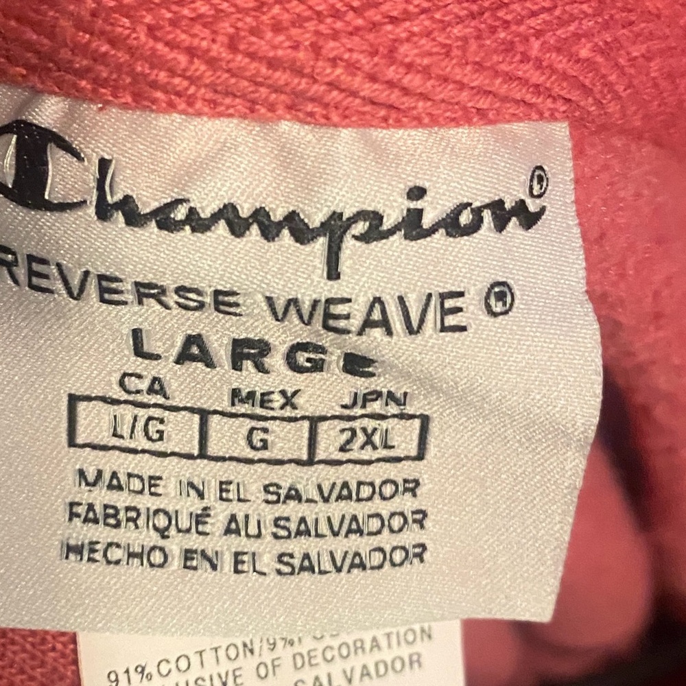 Champion Mens Premium Weight Reverse Weave Garment- Dyed Hooded Sweatshirt L NWT - Picture 5 of 8